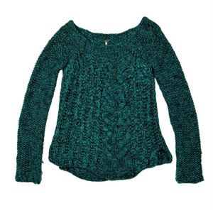 FREE PEOPLE Hot Tottie Knit Wool/Mohair Sweater (Small)